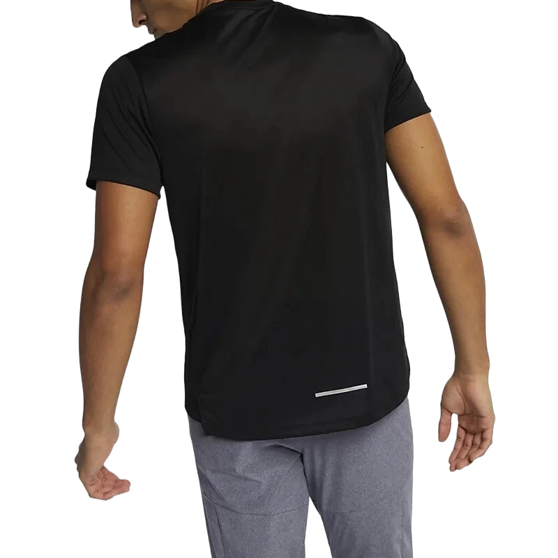 Nike Dri-FIT Miler Short-Sleeve Top Black