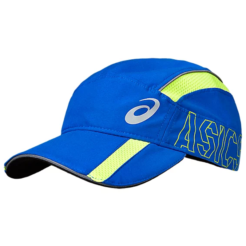 Asics Running Cap Deep Blue Hyper Yellow