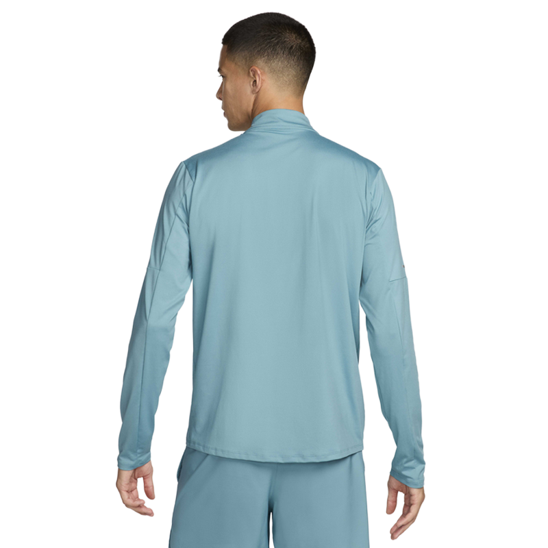 Nike Mens Dri-FIT ½ Zip Running Top Denim Turquoise