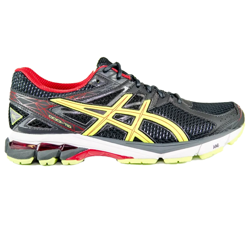ASICS GT 1000-3 Bright Red Black Iridescent Yellow