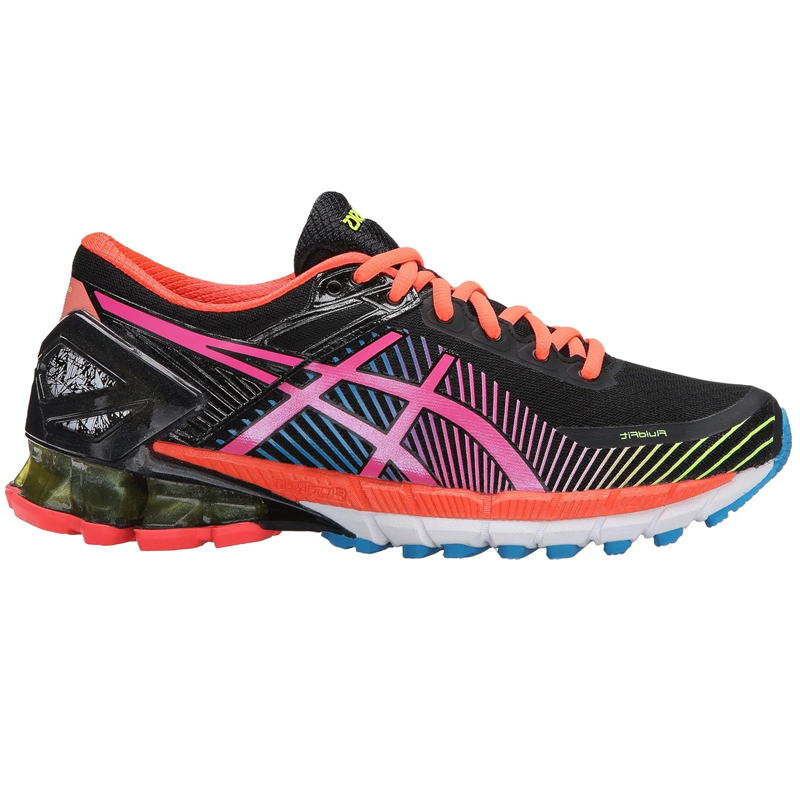 ASICS GEL Kinsei 6 Black Hot Pink Flash Yellow